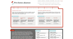 Desktop Screenshot of probonoaliance.cz