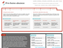 Tablet Screenshot of probonoaliance.cz